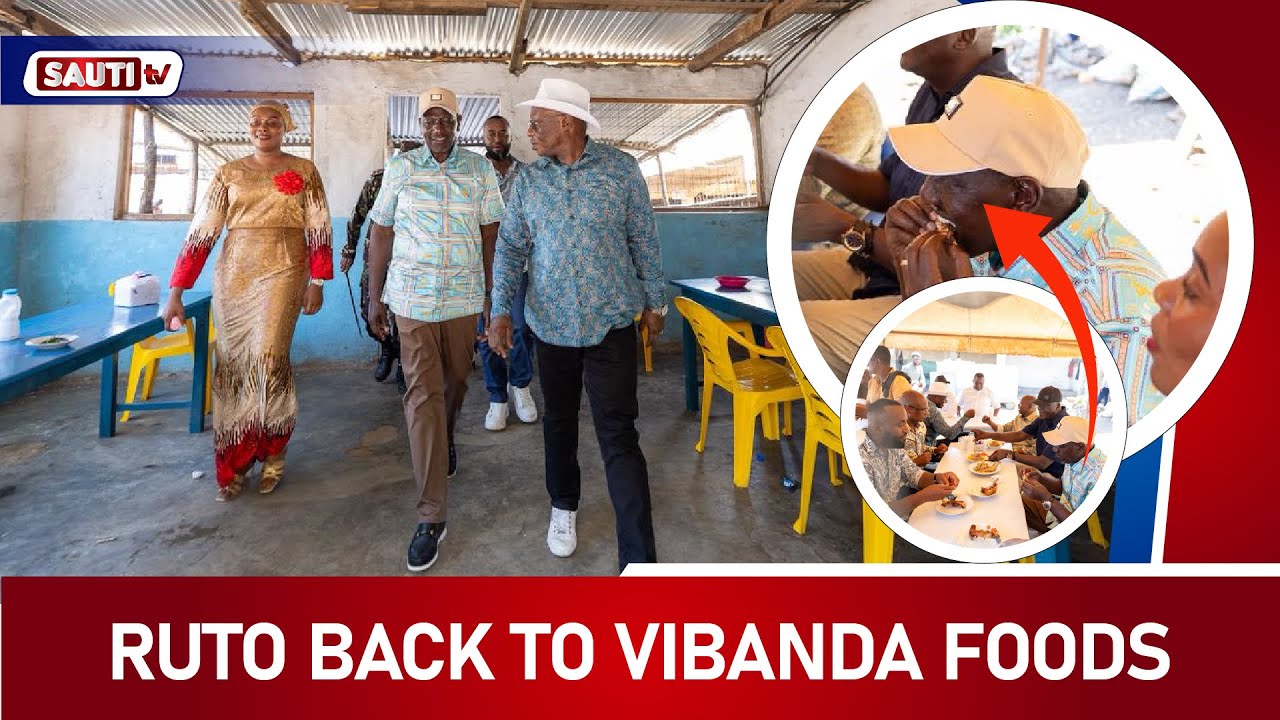 KIBANDA MOMENTS: 'Humble' Ruto and Top Leaders Share Meal at Malindi Kibanda Mama Fauzia's Cafe