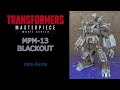 Vista Rápida Transformers Masterpiece Movie Series MPM-13 Blackout