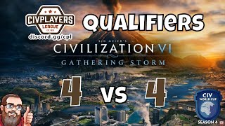 Civ Players League Week 1 Qualification Round | Season 4 CWC Qualifiers | WcG vs. KgB teamer action!