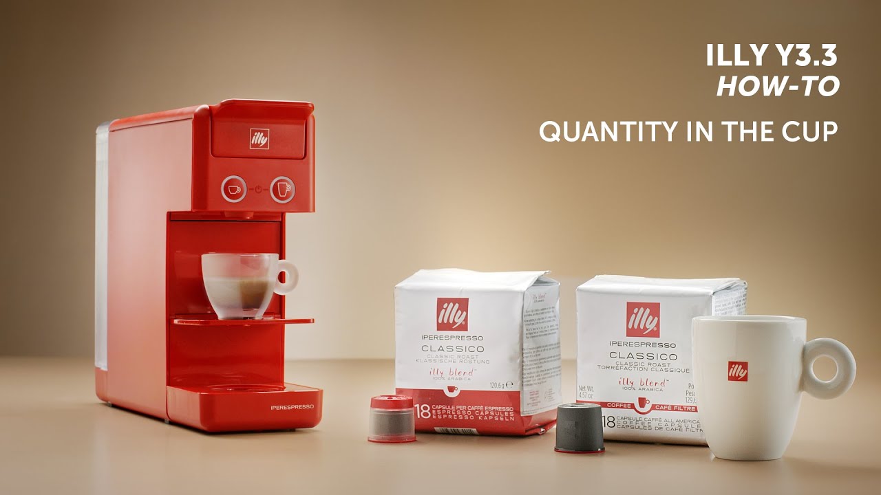 How to program the volumes on your illy Y3.3 coffee machine 