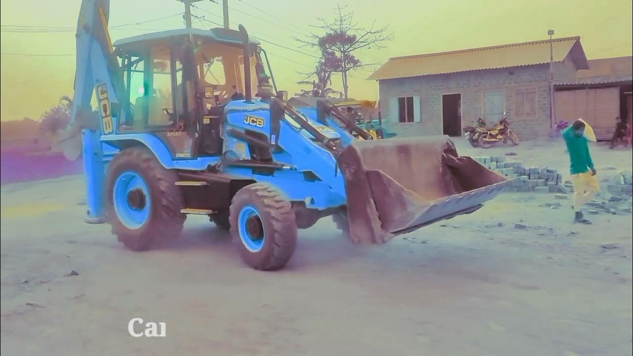 JCB V's 4 blue colour Blue colour JCB Ms. Trector V's JCB 3dx