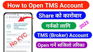 How to Open Online TMS (Broker) Account in Nepal | How to Sell / Buy IPO Entry Secondary Market 2025
