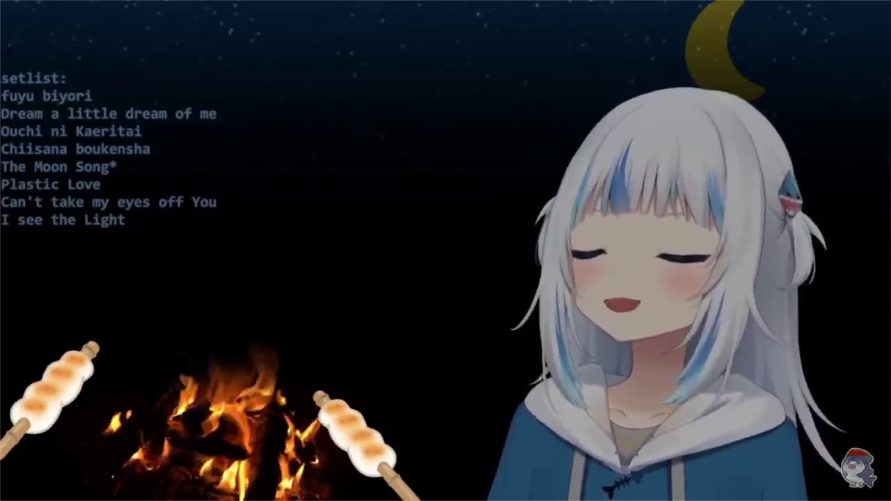 Gawr Gura I see the light Campfire Stream