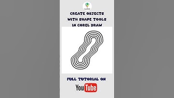 CREATE OBJECTS WITH SHAPE TOOLS IN COREL DRAW #coreldrawdesign  #coreldraw #logo