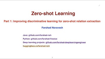 Part 1: improving descriminative learning for zeroshot relation extraction