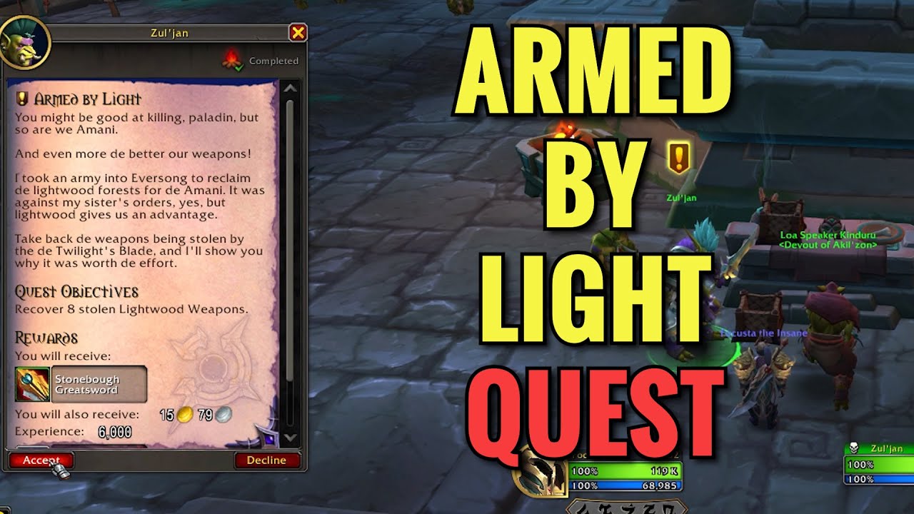 Armed By Light Quest (WoW Midnight)