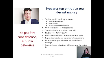 Comment passer un oral devant un jury