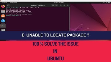 How to fix unable to locate package in Ubuntu