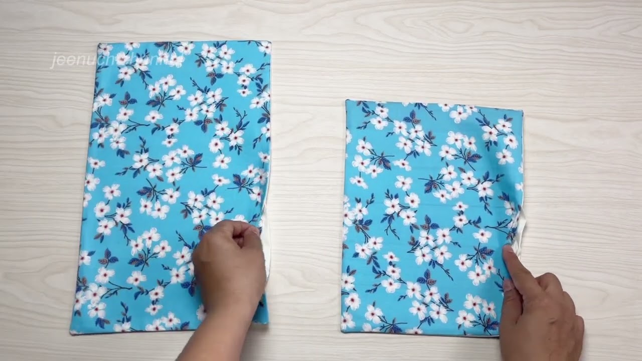 How to make twin pouch | None zipper pouch - YouTube