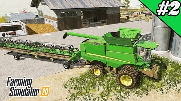 FS 20 Timelapse #2. Wheat harvest. Baling straw.