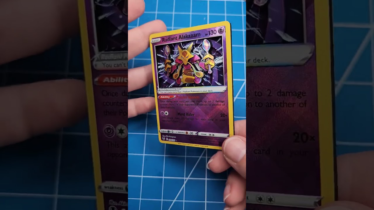 Radiant Alakazam Pokémon 3D Pokémon Card #3dcards #pokémon #pokemon  #pokemongo #pokemoncommunity 