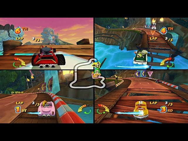 Adept Rejsende Intermediate Crash Tag Team Racing Multiplayer - 4 Players | Road to CTR Nitro-Fueled -  YouTube