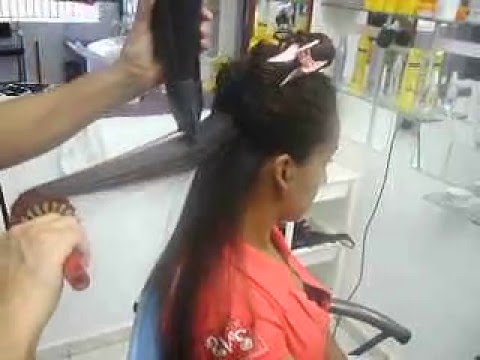 como fazer escova progressiva em cabelo loiro