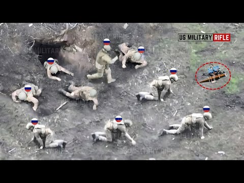 Horrible!! How Ukrainian FPV drones mercilessly take out desperate Russian soldiers in battle