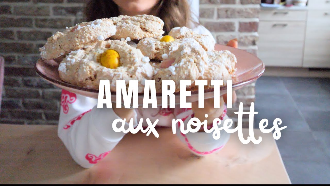 Amaretti aux noisettes !! (idée recettes sans gluten pour Pâques)