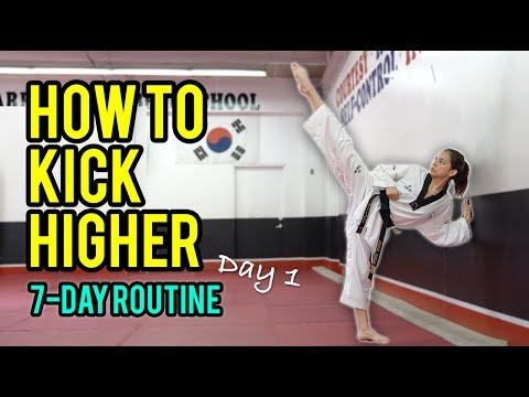 How to Kick Higher: Stretches & Drills (Day 1 Routine)