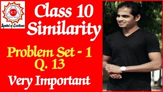 Class 10 SSC Similarity Problem Set -1, Q. 13 Geometry/Maths - 2 Maharashtra Board New Syllabus