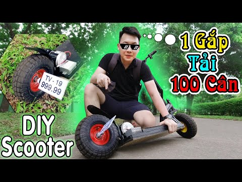Chế Xe Điện Scooter Bánh Béo 1 Gắp Đơn - Cực Lạ Giá Rẻ Chỉ Dưới 1 Tỷ ( DIY Scooter) Chế Xe Điện Scooter Bánh Béo 1 Gắp Đơn - Cực Lạ Giá Rẻ Chỉ Dưới 1 Tỷ ( DIY Scooter)