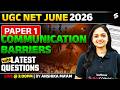 UGC NET Paper 1| Communication UGC NET Paper 1| Paper 1 Communication Barriers Questions | Anshika