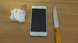 HTC One A9 - Knife Screen Scratch Test (4K)