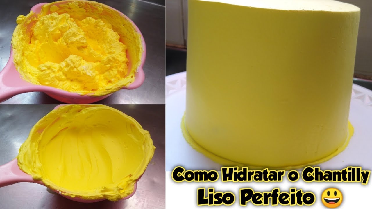Como hidratar o chantilly, Liso perfeito 😍 Passo a passo 😃 Confeitando com Amanda 🌹