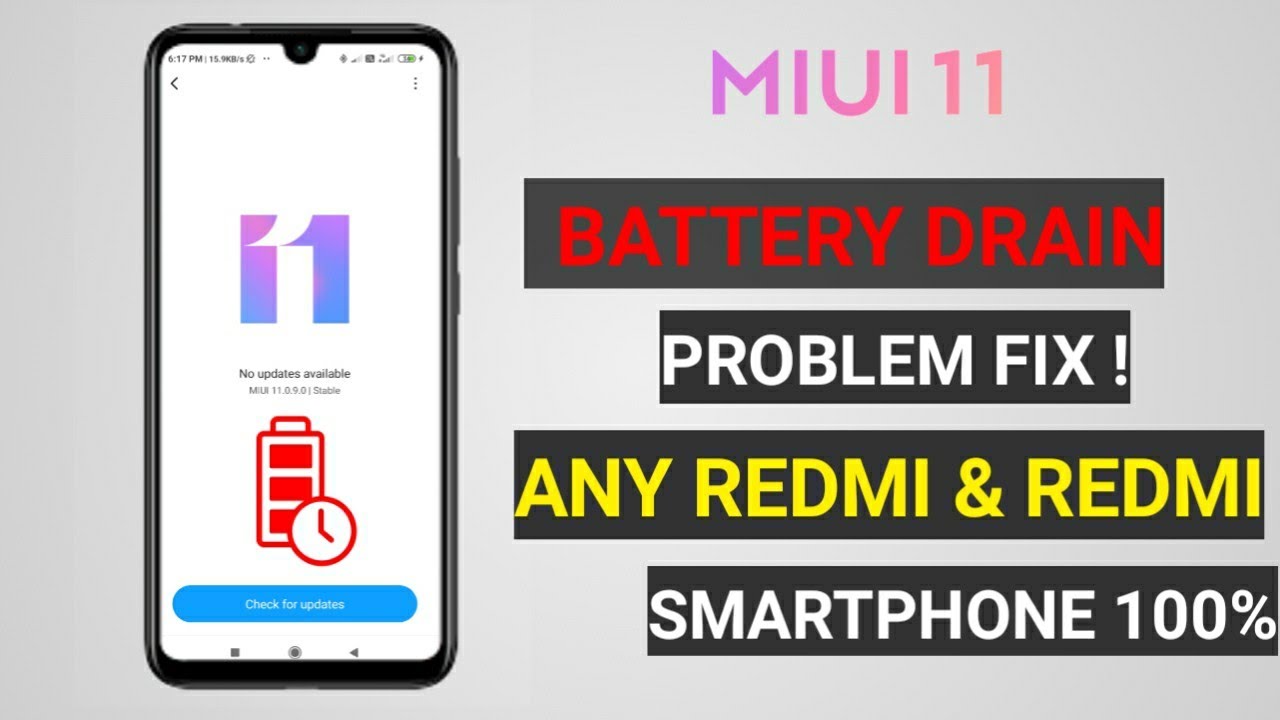 MIUI 11 Battery Drain Problem Fix ! || How to Solve Battery Drain Problem 2020.