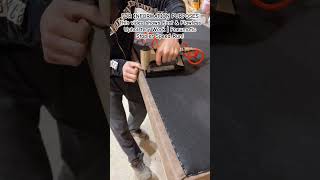 How to Get Perfectly Straight Staples Every Time #upholstery #furnituredesign #diy #workshop #asmr