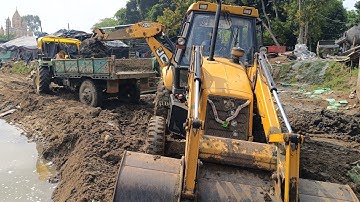 JCB 3DX Working Hard | Tractor Soil Loading Viral Video 2025 #excavator #jcb #viralvideo 