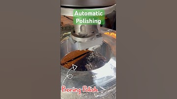 Automatic CNC Boring Machine | Polishing Process Close Look ⚙️✨ #engineering