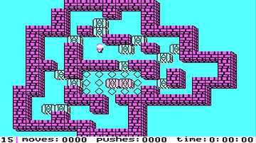 IBM PC - Sokoban Solution - Level 15