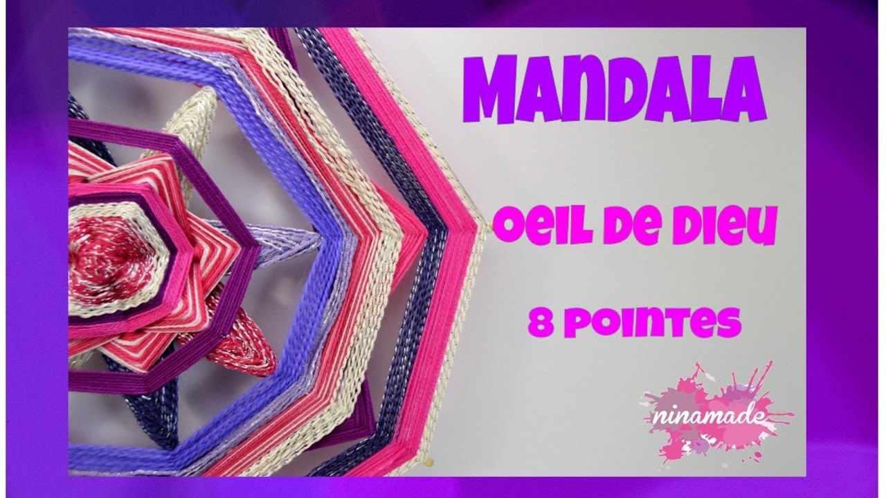 DIY. Mandala Oeil De Dieu // Mandala God's Eye