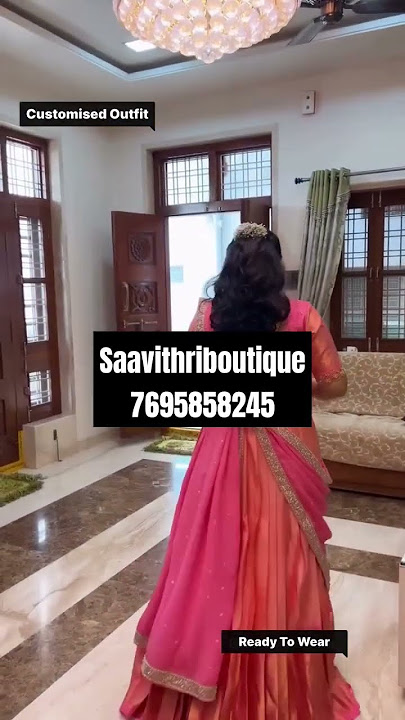 Beautiful dhavani set customised#saavithiriboutique7695858245#saavithiriboutique#dhavani#halfsaree