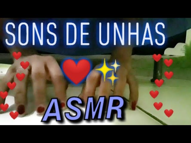 ASMR 1 MINUTO - SONS DE UNHAS ❤✨
