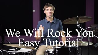How To Play We Will Rock You By Queen - Drumming Made Simple Episode #4