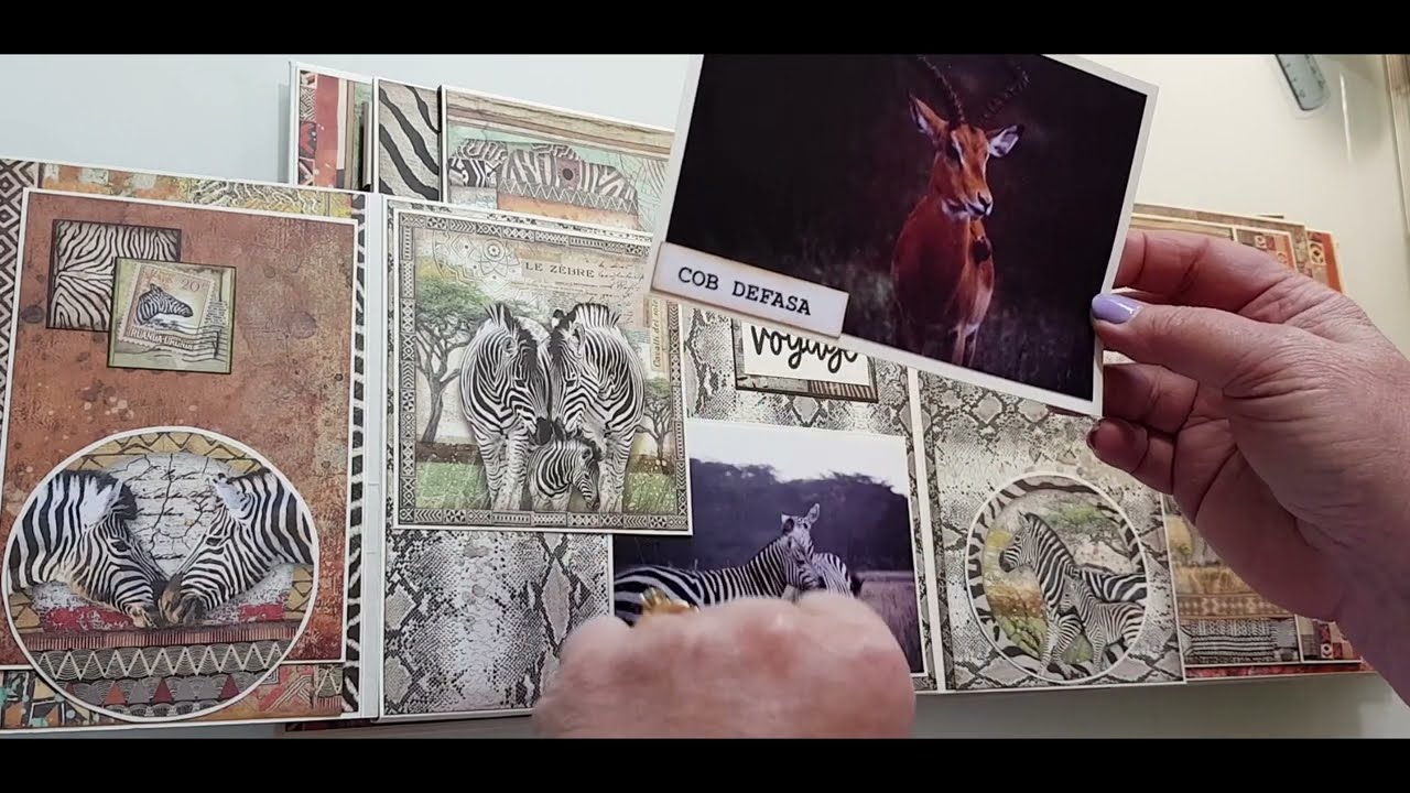 #album #SAVANA #Stamperia présentation finale ... je vous embarque en Safari photo au Kenya !