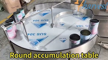 Round accumulation table, Can sorting machine, Bottle unscrambler