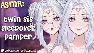 ASMR Elf Twins Get You Ready for Bed 🩷 (Deeper Voice) (Higher Voice) (Hair Brushing) (Skincare)