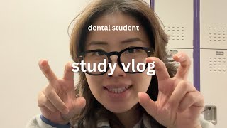 productive dental student study vlog