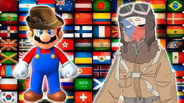 Countryhumans reacts to Super Mario in different languages meme ( part 4 )