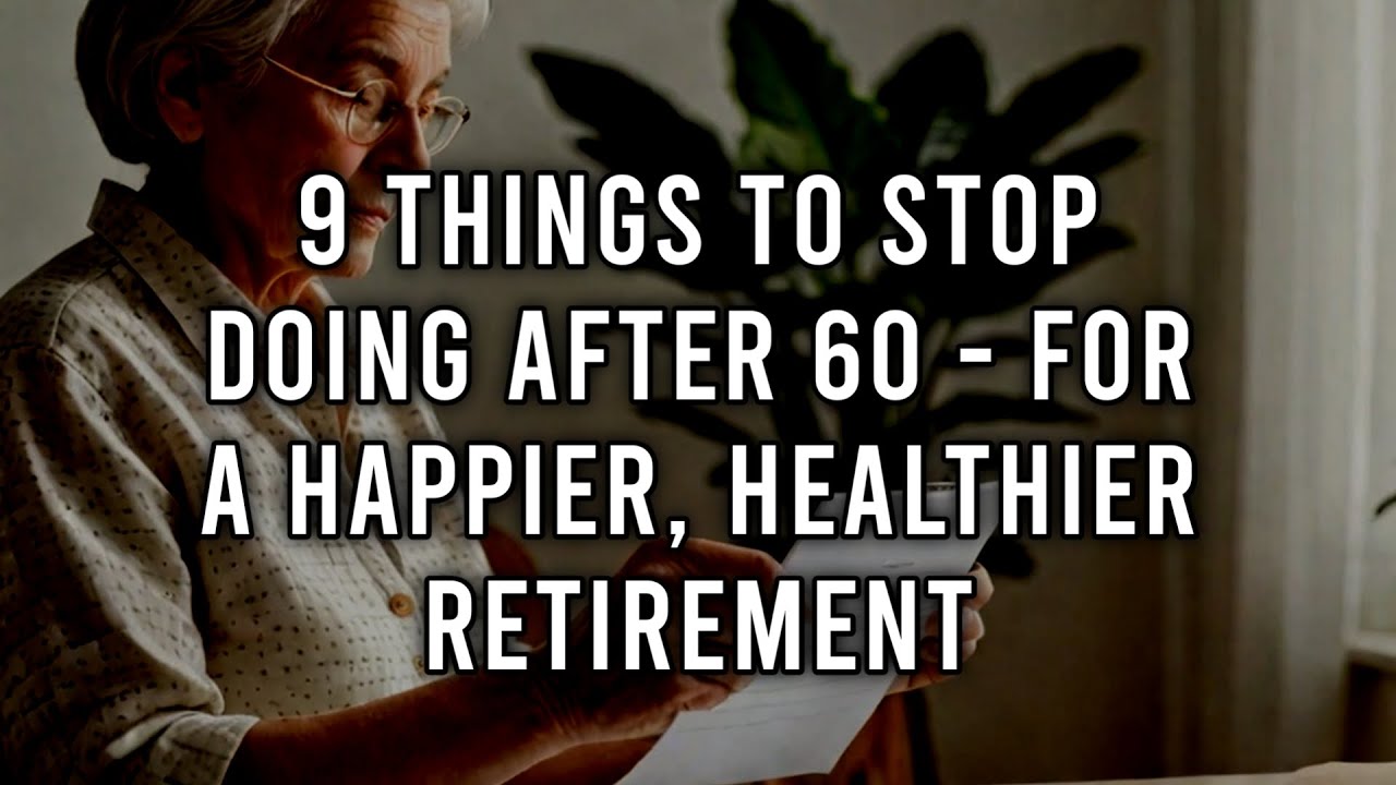 9 Things To STOP DOING After 60 - For a Happier, Healthier Retirement