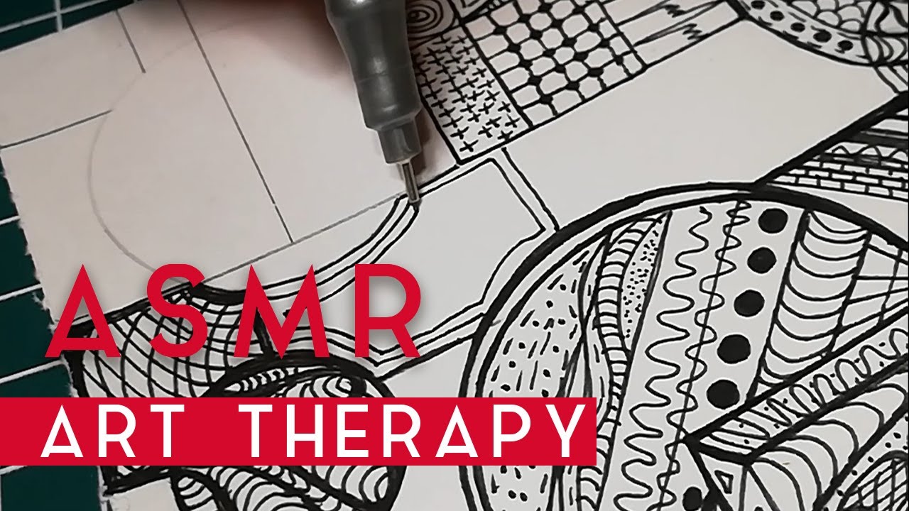 ASMR Zentangle Drawing ✍️ | Deep Focus Lines & Calm Rhythm | Part 5 | 