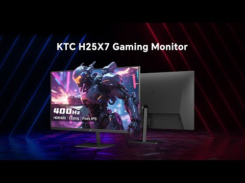 KTC H25X7】Pro-Level 24.5” FHD Gaming Monitor — 360/400Hz OC, Fast