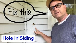 How to Fix a Hole in Siding