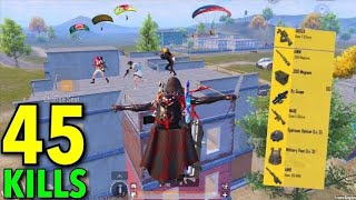 45 Kills😱MY BEST AGGRESSIVE RUSH GAMEPLAY THIS SEASON🔥SOLO vs SQUAD | PUBG Mobile