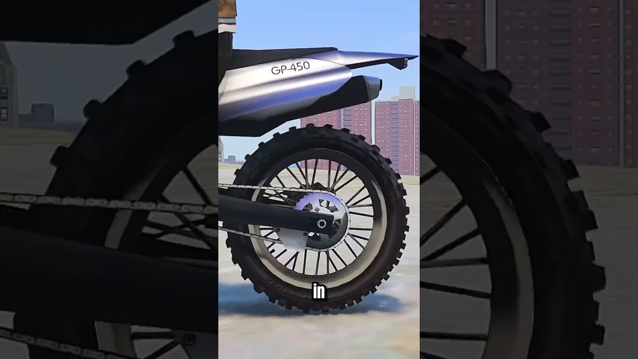 Can motorcycle chains move in all the GTA games? #gta #gtashorts #gta5