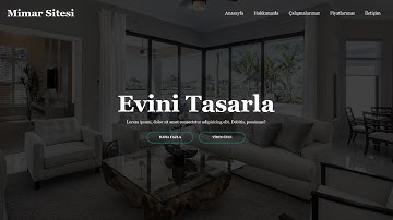 HTML, CSS ile Basit Web Sitesi | Basit Mimarlık Sitesi Yapımı