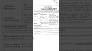 Air University Jobs | IT/ Software Engineers for R & D project