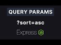 Express js 4  query parameters