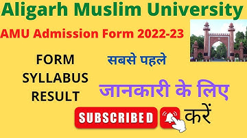 Amu Admission 2022 / amu application form 2022-23 class 1,6,9 / amu entrance exam syllabus 2022