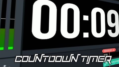 How to make countdown timer in Kinemaster